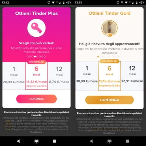 Tinder: cosè, come funziona, prezzi, piano Plus, piano Gold